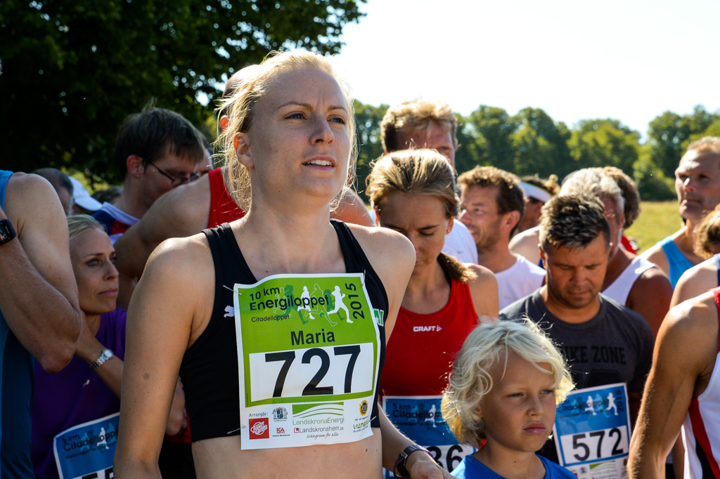 Maria Sandström var snabbaste kvinnliga löpare på tio kilometer i Citadelloppet. Foto: Ulf Bjarke